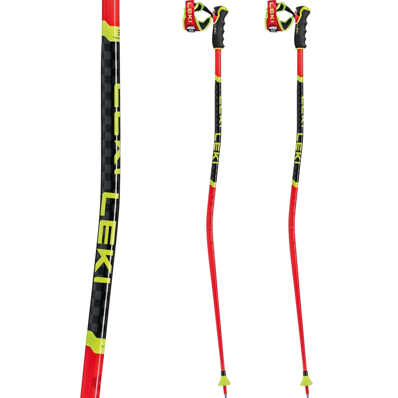 Leki WCR GS 3D Bright Red/black/neonyellow 4 Leki WCR GS 3D Bright Red/black/neonyellow - Image 2